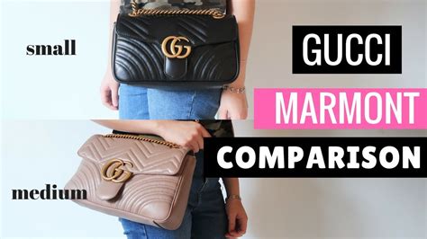 gucci marmont mini vs small|gucci marmont small vs mini.